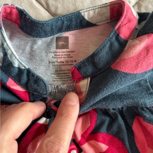 TEA Collection Girls' Floral Dress Size 12-18 Months - Picture 3 of 3